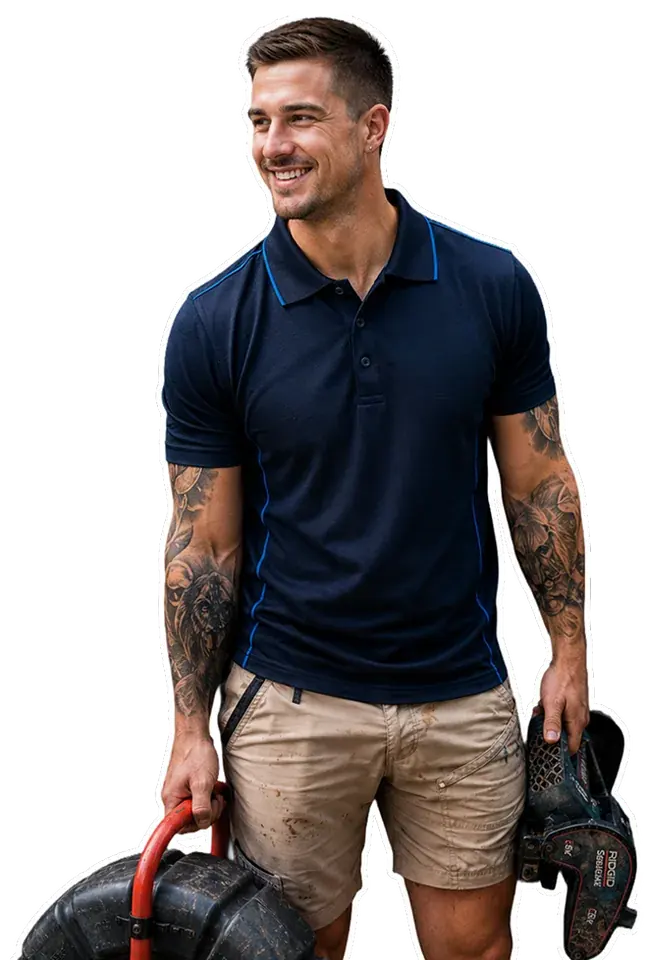 A licensed Eastwood plumber with his tools